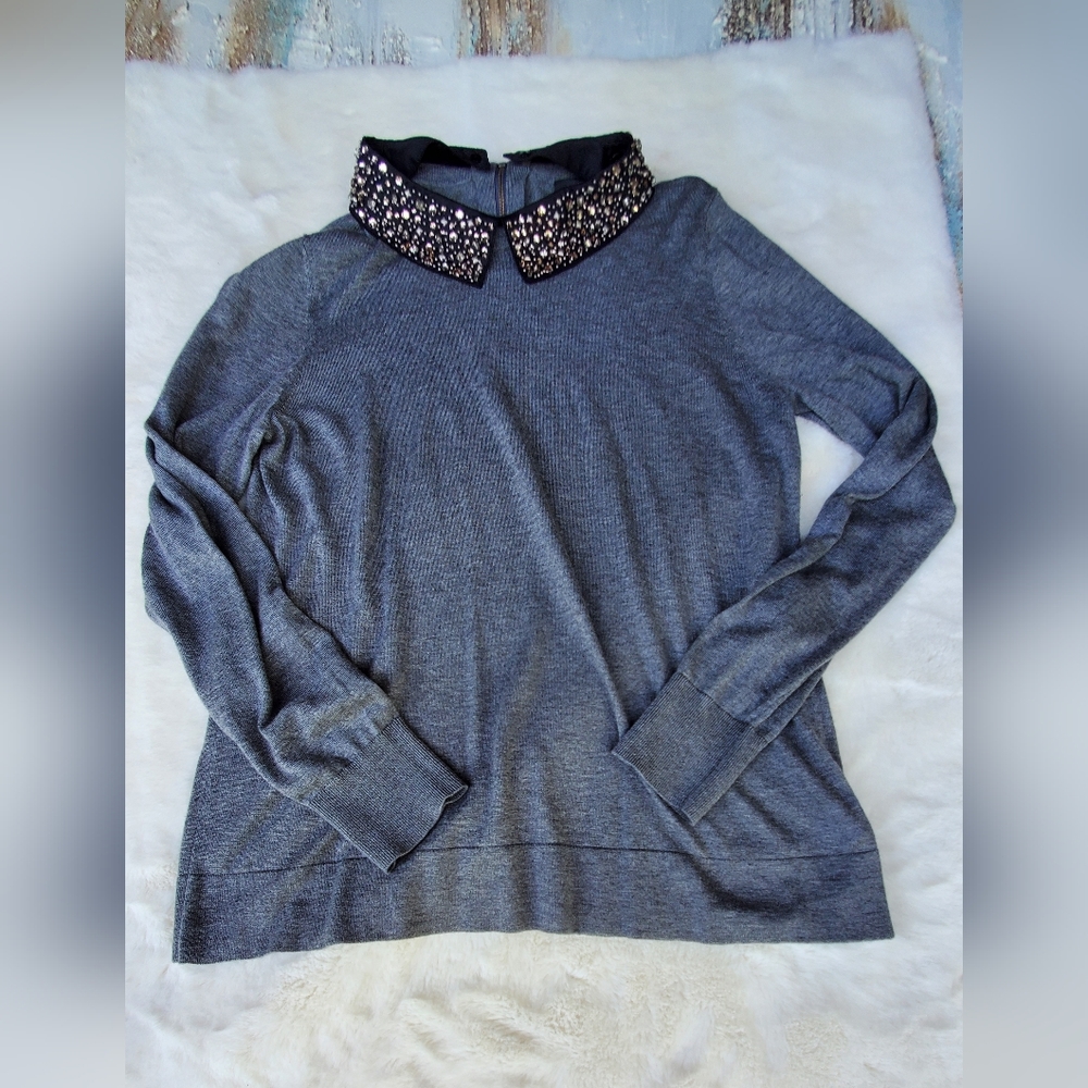 Halogen grey sweater size Large